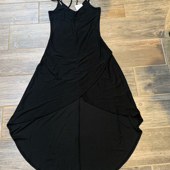 NWT Asymmetrical Black Dress by Love, Fire❤️.  Sexy and Comfy! Small - Picture 3 of 15